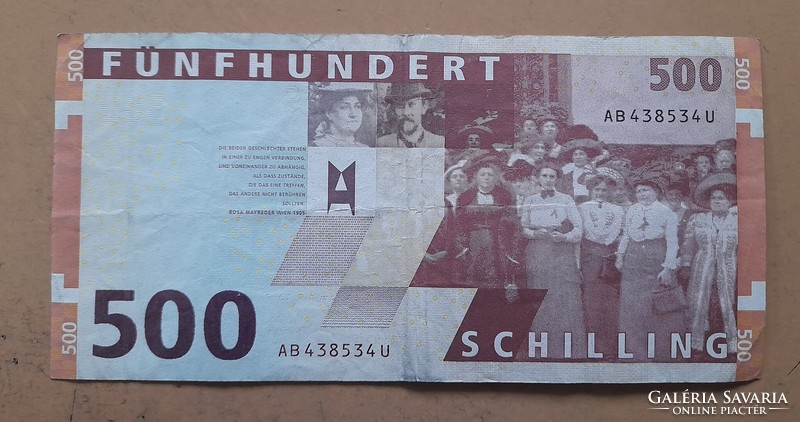 Ausztria 500 ATS schilling 1997 . Posta van , olvass !