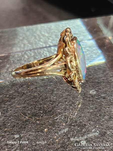 Arany Opál koktél gyűrű