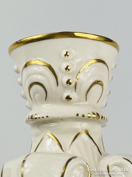 Volkstedt porcelán gyertyatartó