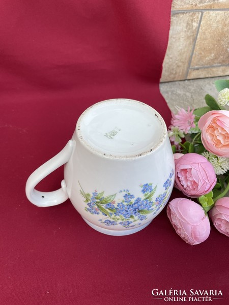 Zsolnay's forget-me-not porcelain bell-bottomed mug is a legacy of Grandma Finjsa's treasure