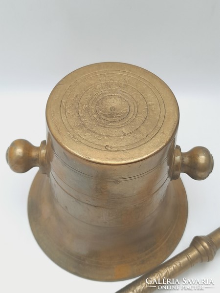 Copper mortar and pestle, 11.5 cm