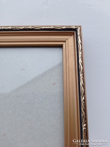 Old gilded wooden picture frame, photo frame, frame