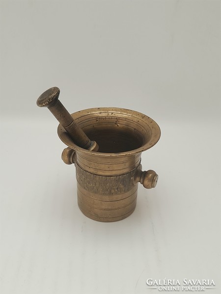 Small copper mortar and pestle, 6.2 cm