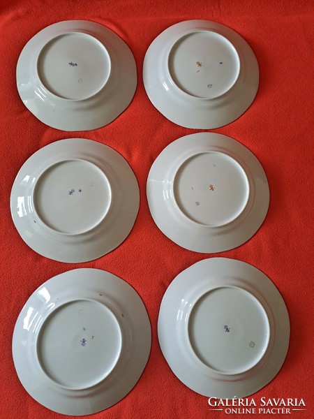 Zsolnay pompadour ii flat plate 6 pcs.