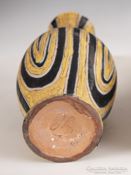 Gorka livia - vase with black and yellow decor