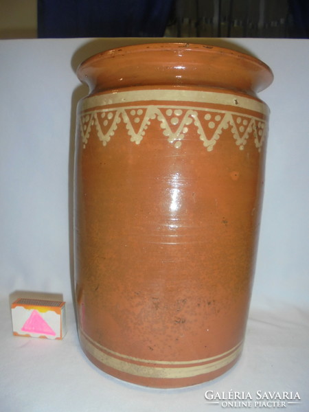 Glazed earthenware pot, köszko - large size, 27 cm