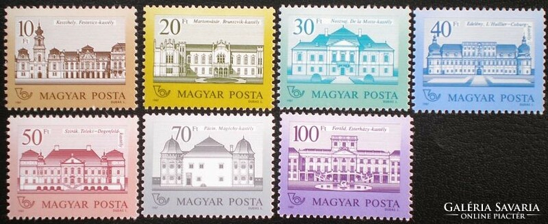 S3852-8 / 1987 Kastélyok II.. bélyegsor postatiszta ( legolcsóbb változat )