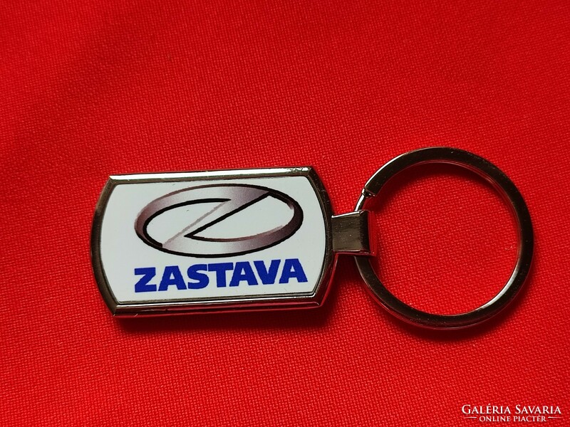 Zastava metal keychain