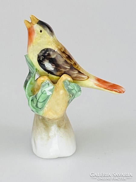 Herend porcelain singing little bird