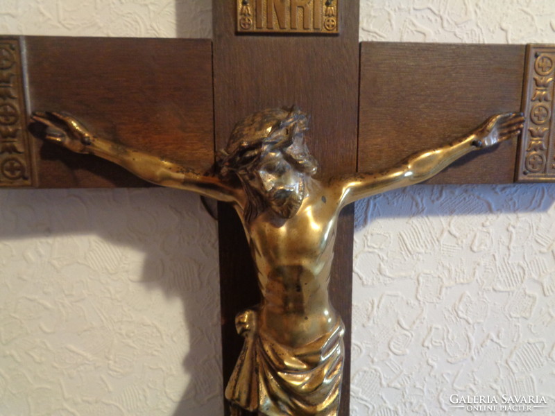 Corpus, with cross, copper hammer, 31 x 54 cm