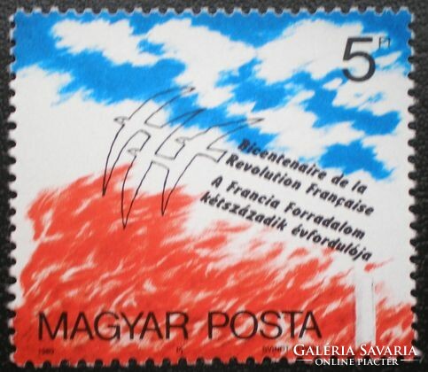 S3975 / 1989 A Francia Forradalom bélyeg postatiszta