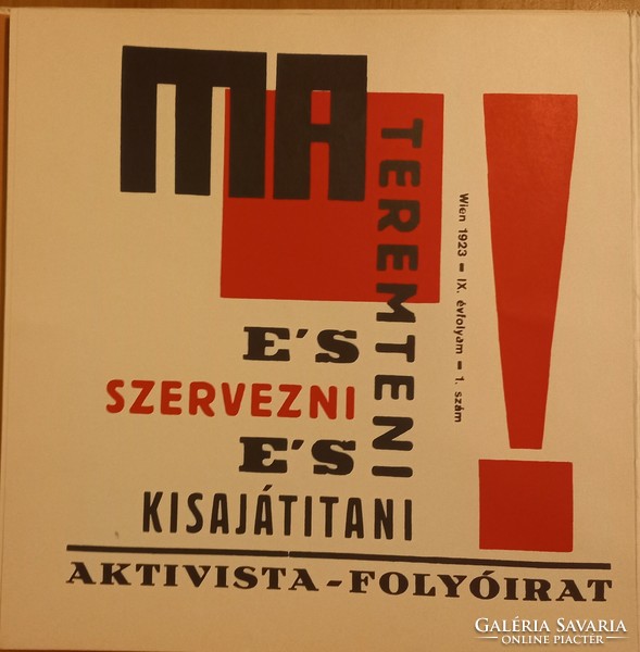 The most beautiful front pages of today, 1922-1925, complete folder, 8 pages, 1980 (lajos kassák)