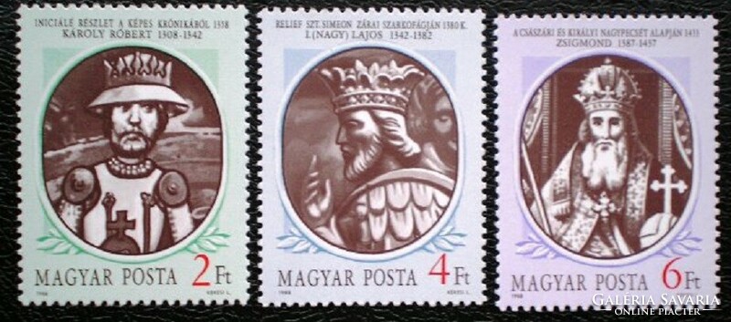 S3908-10 / 1988 Történelmi Arcképcsarnok II. bélyegsor postatiszta