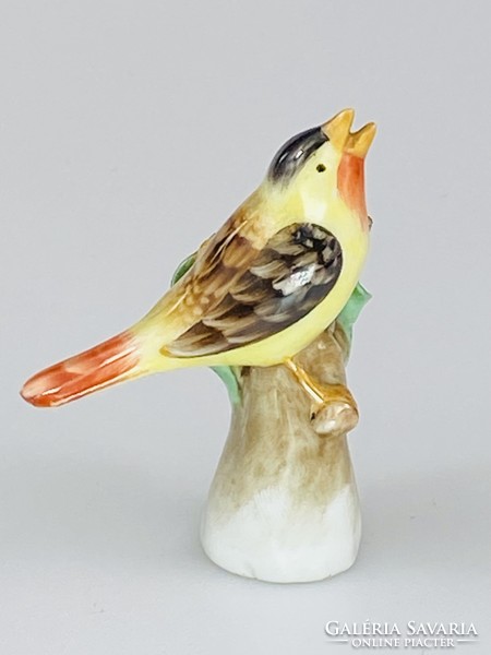 Herend porcelain singing little bird