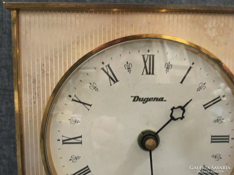 Dugena gilded bronze table clock !! 50-60 years!!!