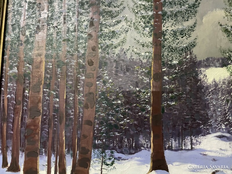 Viktor Olgyai: winter forest