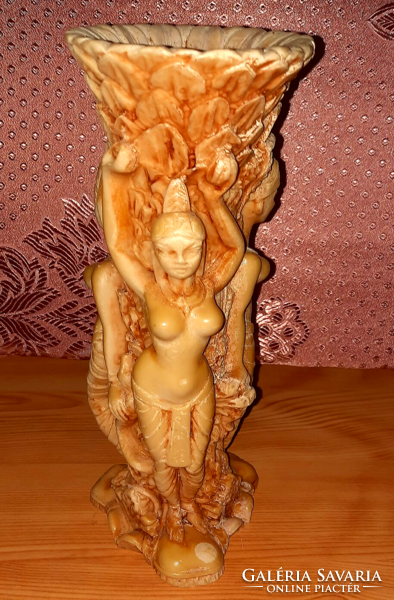 Beautiful carved soapstone vase