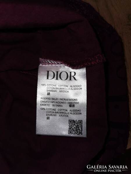 Dior T-shirt with velvet pattern