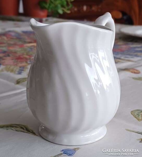 English faience churchill/staffordshire cream jug