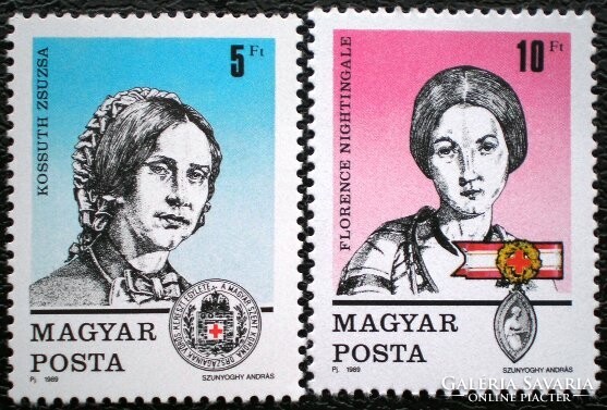 S3999-4000 / 1989 Bélyegnap - Vöröskereszt bélyegsor postatiszta