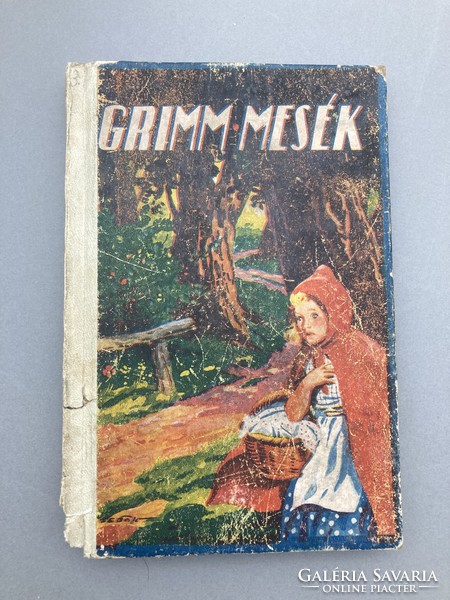 The most beautiful Grimm tales. Antique storybook with rare illustrations