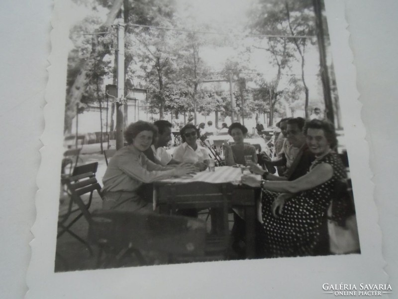 D201150 - old photos - Budapest - beer garden cup 5 pcs. 1958