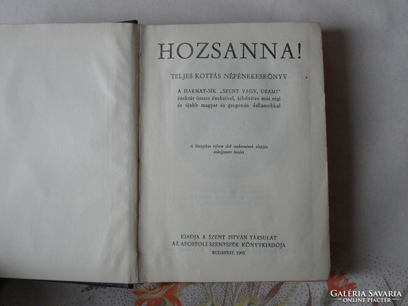 HOZSANNA! kottás énekeskönyv