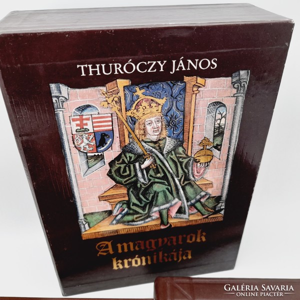 Thúróczy János: A magyarok krónikája I-II. kötet hasonmás kiadás magyar fordítással