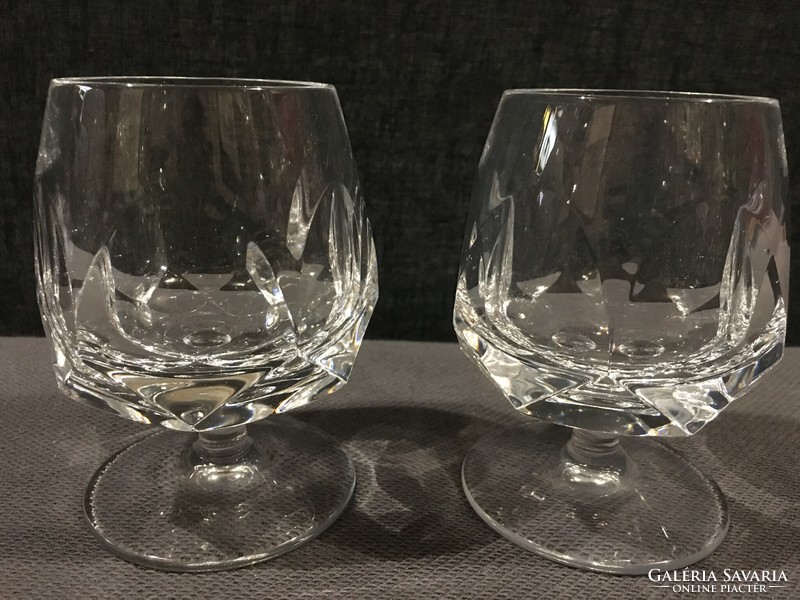 Moser cognac glass polished to six plates !!! 9.7X7 cm!!