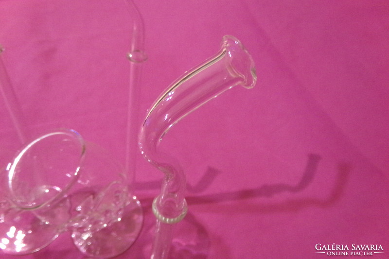 Glass glasses pipe 5pcs-22cm 1pc-26cm 1.5dl
