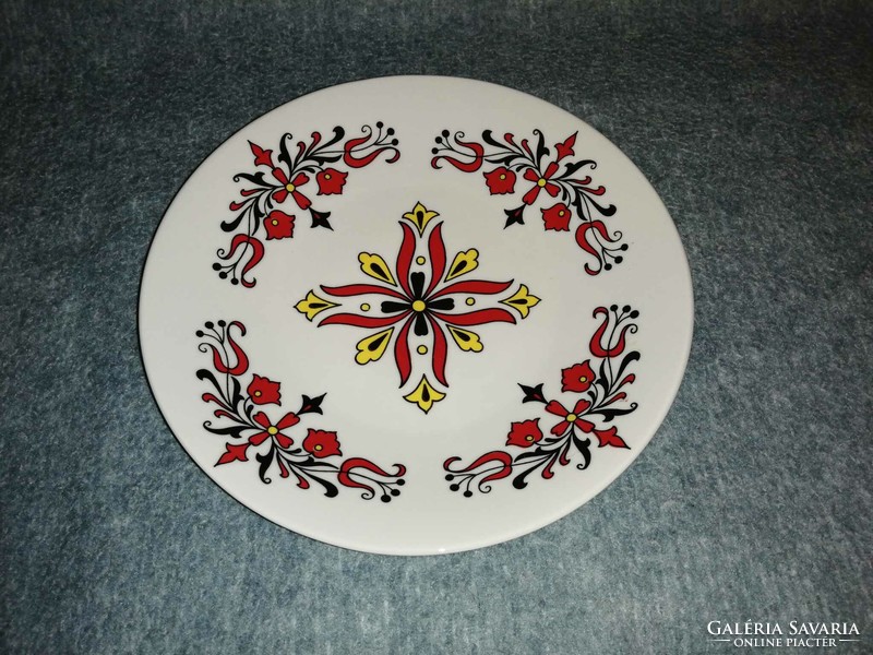 Retro Zsolnay porcelain wall plate - dia. 24 cm (a9)