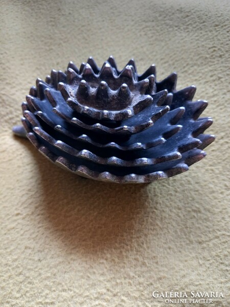 Walter bosse style metal urchin urchin ashtray set of 5 pieces !!!