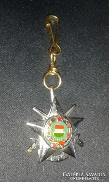 Ktp military silver grade decathlon badge with pendant