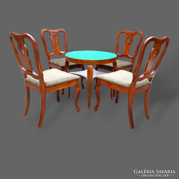 Card table/game table with 4 chairs