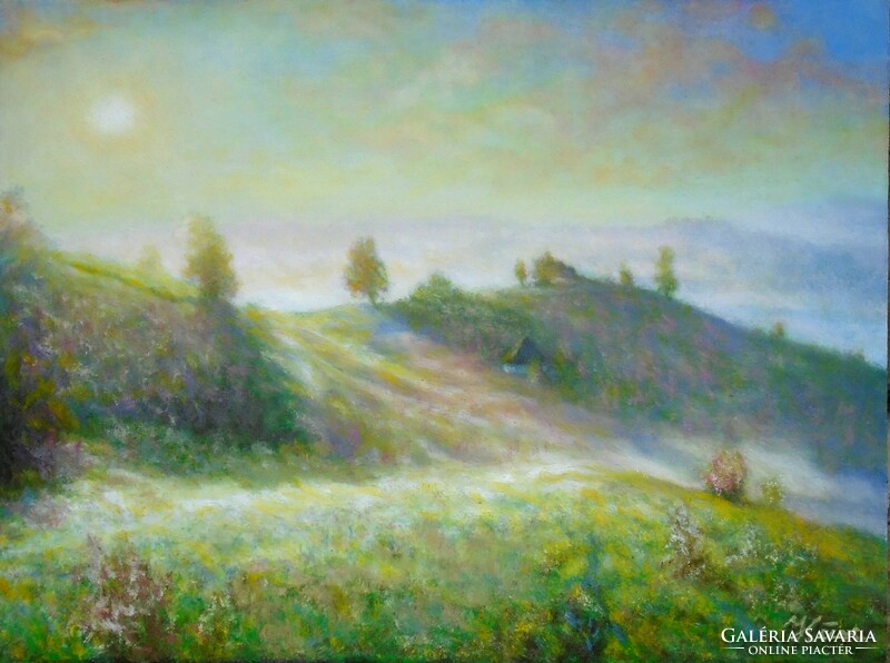 Spring Transylvania * level oil painting * hüse j.* Noted.