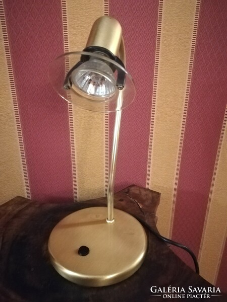 Office, table copper lamp, 32 cm high