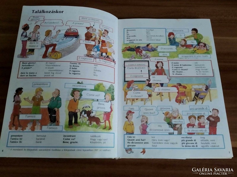 Italian language book for beginners, published by Usborne