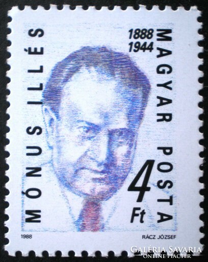 S3906 / 1988 Mónus Illés bélyeg postatiszta