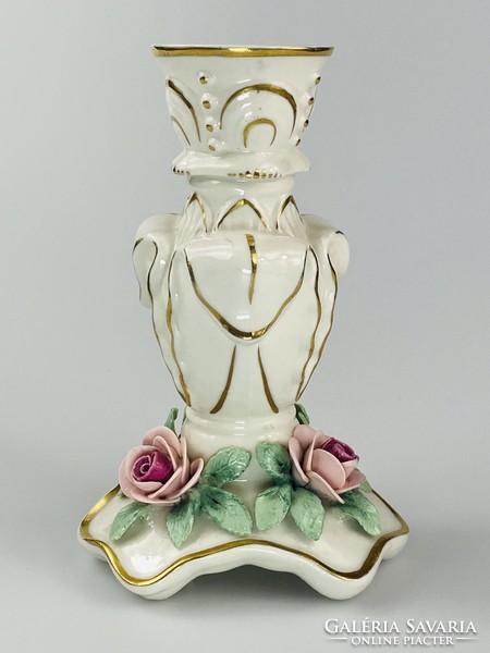 Volkstedt porcelain candle holder