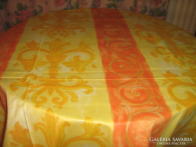 Wonderful tablecloth with beautiful elegant baroque pattern