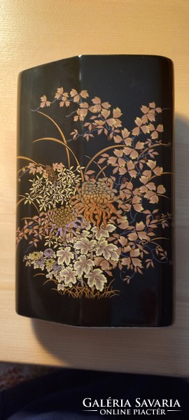Satsuma japán lapos  virágmintás váza