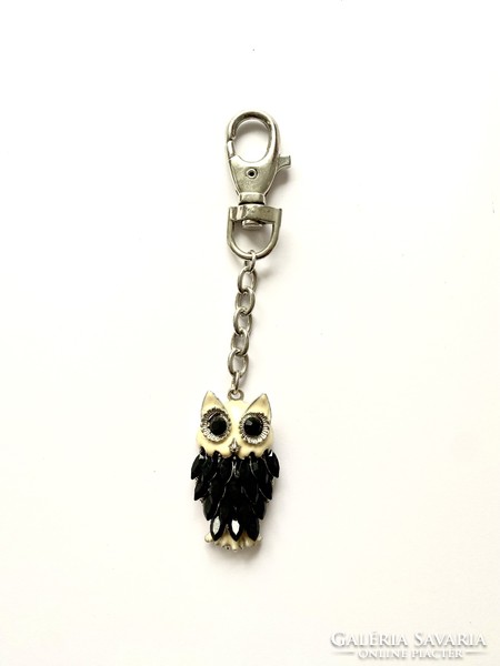 Owl figure massive key ring from collection 14 cm