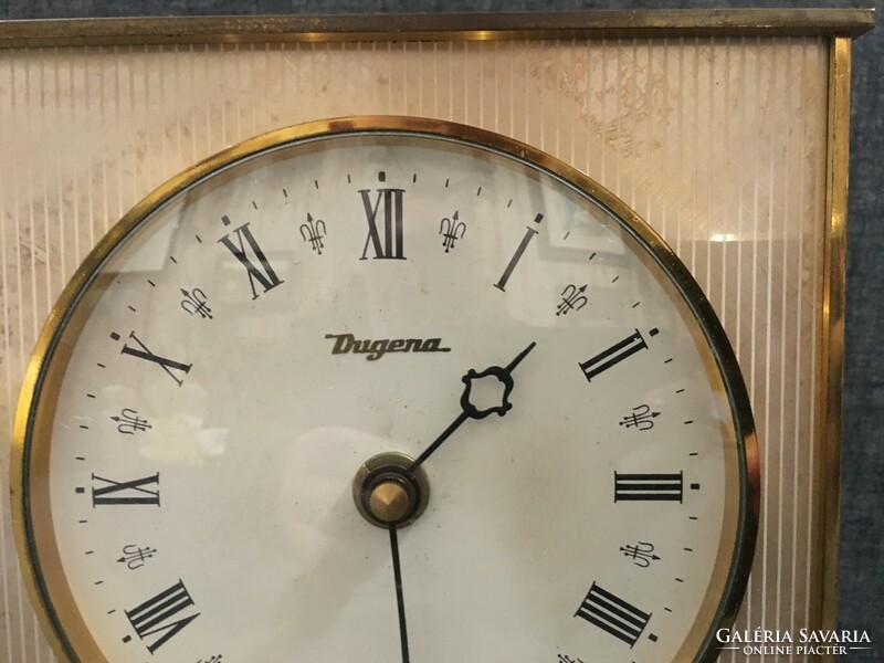 Dugena gilded bronze table clock !! 50-60 years!!!