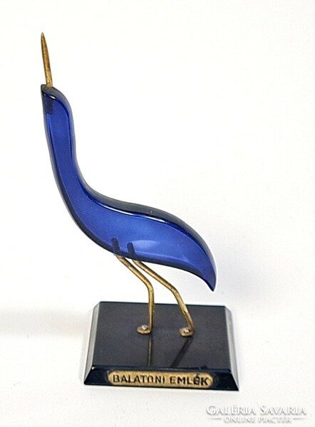 Retro/vintage Balaton souvenir - rare plexiglass egret