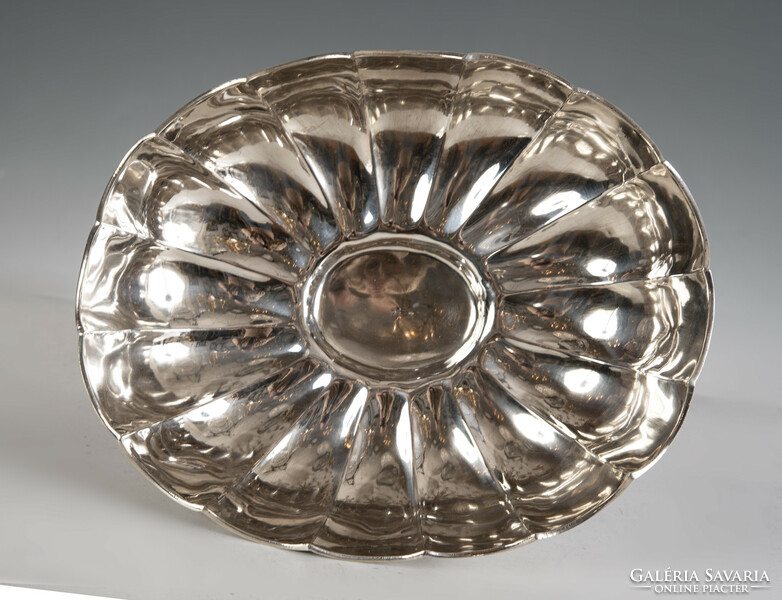 Silver art deco style centerpiece / serving tray
