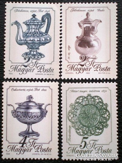 S3955-8 / 1988 Magyarországi Fémművesség bélyegsor postatiszta