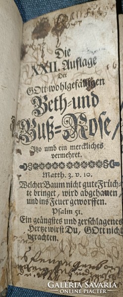 From HUF 1! Rarity! Between 1710-1730 Singing book! Johann Gottfried Webern! Two books bound together!!