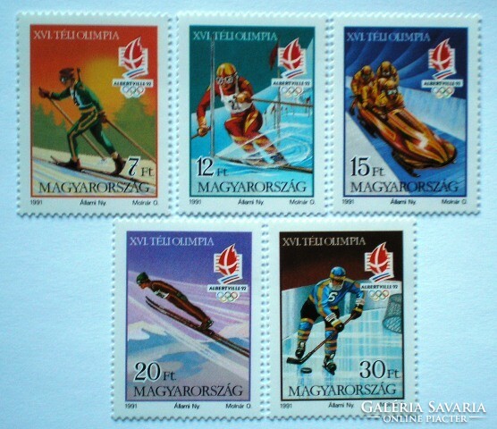 S4127-31 / 1991 Téli Olimpia bélyegsor postatiszta