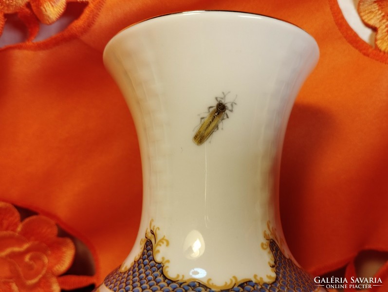 Bareuther German porcelain bird vase