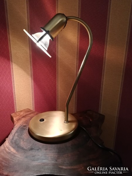 Irodai, asztali réz lámpa, 32 cm magas